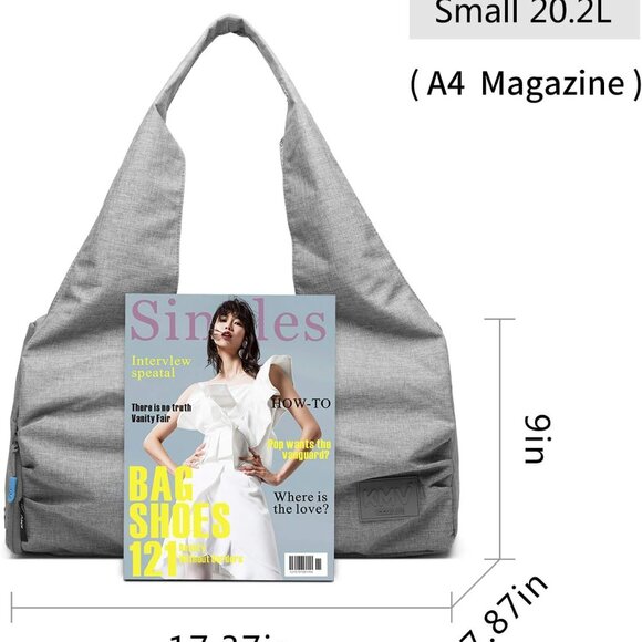 Yoga Gym Workout Bag w/ Mat Strap, Wet/Dry - Women’s All Purpose Oxford Tote NEW - Picture 3 of 13